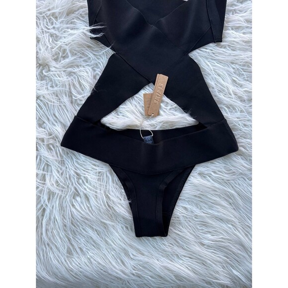 Skims Knit Swim Monokini Onyx Size Medium - Picture 7 of 12